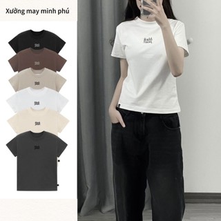 Áo thun nữ baby tee thêu '' BLACK PEARL '' MA003