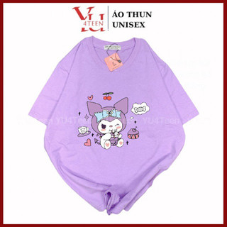 Áo Thun PHÔNG UNISEX in GẤU KUROMI CUTE DỄ THƯƠNG HOT (Đủ size M-L-XL-XXL BIGSIZ