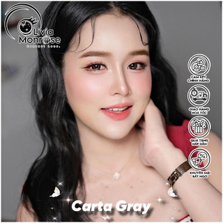 Caral Gray Lens ( Có tặng khay đựng lens )