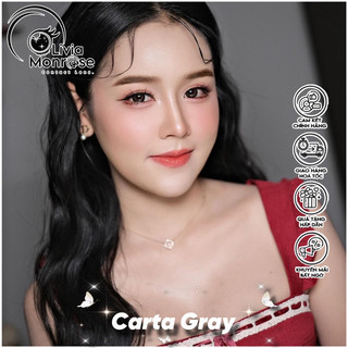 Caral Gray Lens ( Có tặng khay đựng lens )