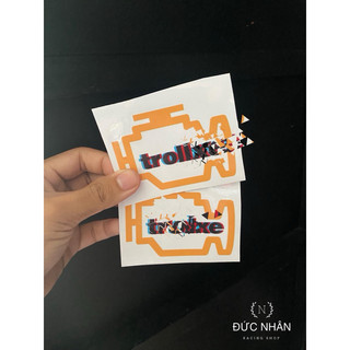 Tem dán hình dán Trollxeeee Troll Xee vui nhộn kích thước chuẩn