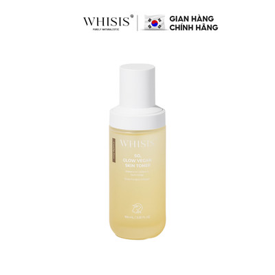 WHISIS So, Glow Vegan Skin Toner Thuần Chay Dưỡng Trắng Thu Nhỏ Lỗ Chân Lông 110 ml