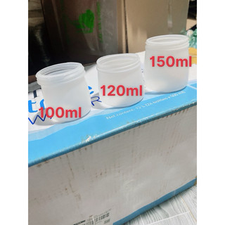 Sỉ 100c- hủ sữa chua trắng sữa đục + nắp sữa chua trắng sữa hd 100ml/ 120ml/160ml