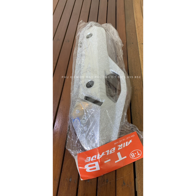 Ốp pô gang AB Air Blade 160 đời 2024, ốp che pô gang xe AB siêu đẹp