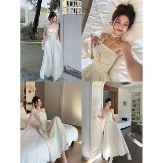 Đầm dài xòe cup ngang ngực