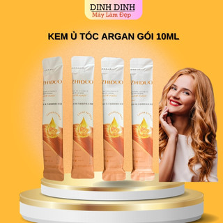 Kem ủ tóc Keratin (1 gói 10ml), dầu hấp tóc phục hồi, dưỡng tóc gói du lịch