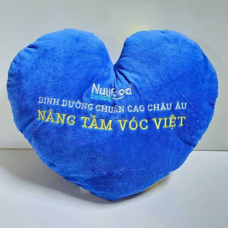 Gối tựa lưng-Gối ôm hình trái tim kích thước 37c35x11cm