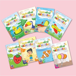 Sách - Combo 8 Tập Tô Màu Nối Số Thông Minh