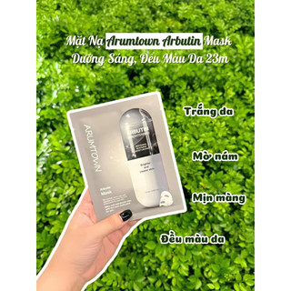 Mặt nạ Arumtown arbutin mask hạn 2026 dưỡng trắng da
