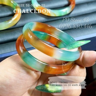 Vòng tay bản hẹ đá Mã Não tứ quý size từ 50-60mm