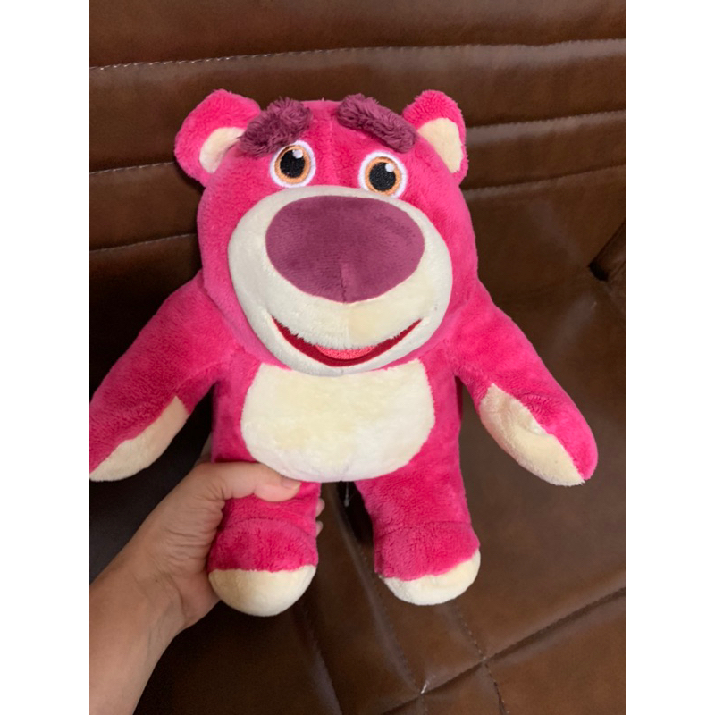 Gấu dâu lotso tem vải bóng 30cm