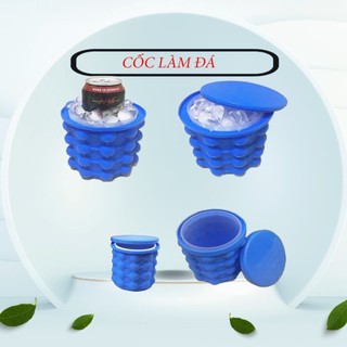Dụng cụ làm đá viên hình trụ chất liệu silicon tiết kiệm không gian tủ lạnh cốc làm đá thông minh tiện lợi