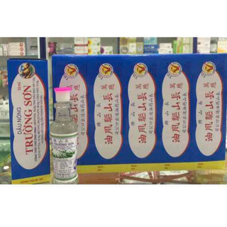 Hộp 10 lọ dầu nóng trường sơn 10ml - chóng mặt, đau bụng, trúng gió