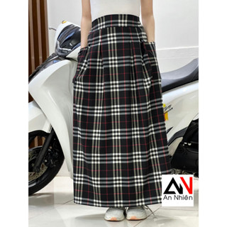 Chân váy chống nắng xếp li 2 túi bên hông có nút bấm và miếng dán freesize [được chọn mẫu]