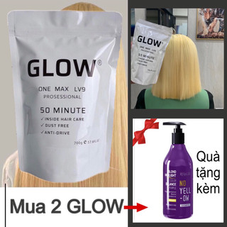 Bột tẩy tóc glow 700g - bột tẩy xanh, mịn - sản phẩm chính hãng