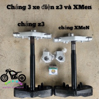Chảng 3 xe điện Z3 và Xmen lắp phuộc USD không cần khoét nhựa(đầy đủ ốc và bi cổ phớt)