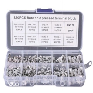 Hộp 320 chiếc đầu cos điện tròn rnb và cos xẻ snb