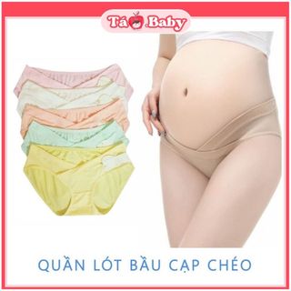 Quần lót cạp chéo cho mẹ bầu và sau sinh mềm mại an toàn QL02