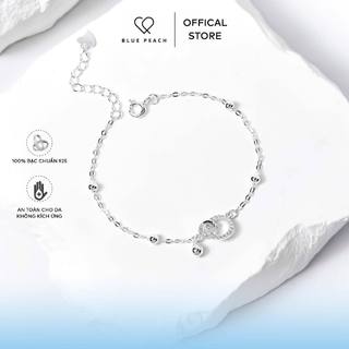 Lắc Tay Bạc 925 Blue Peach Circle Lồng VN V2 LT620