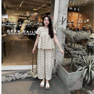 Set bộ đồ lụa nữ cao cấp, set bộ ngủ bộ mặc nhà đi chơi thiết kế cao cấp lụa đẹp mịn không nhắn MPB 2 MÀU