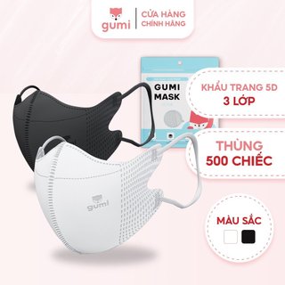 Khẩu trang 5D Gumi kháng khuẩn 5D Mask kháng bụi mịn, kháng giọt bắn