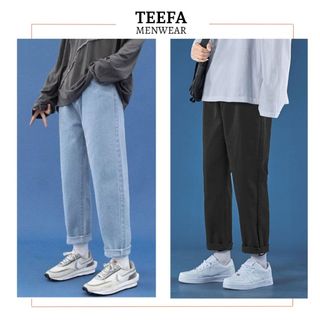 Quần jean baggy Nam ống rộng hot trend Menswear Pants