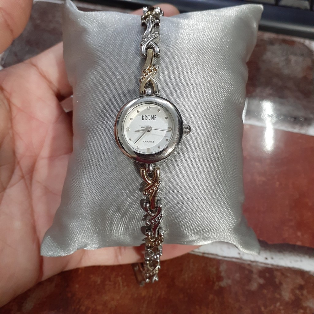 Đồng hồ nữ lắc xinh Krone second hand si Nhật