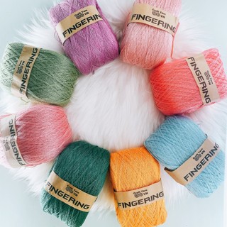 Sợi cotton bóng Fingering (Đủ bảng màu 01 - 95)