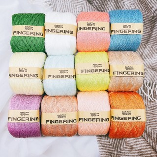 Sợi cotton bóng Fingering (Đủ bảng màu 01 - 95)