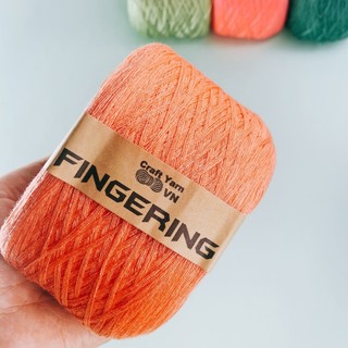 Sợi cotton bóng Fingering (Đủ bảng màu 01 - 95)