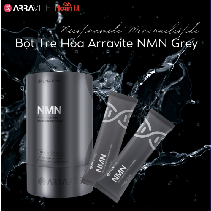BỘT TRẺ HOÁ ARRAVITE NMN GREY - (NMN – Nicotinamide Mononucleotide).