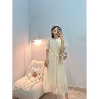 ĐẦM MAXI VIỀN BÈO TAY LỠ