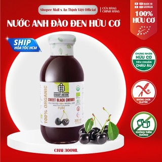 Nước Ép 100% Hữu Cơ Anh Đào Đen Sweet Black Cherry Tự Nhiên - Georgia's Natural - 300ml