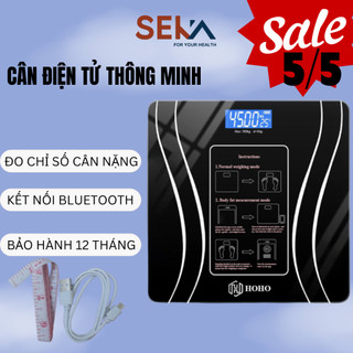 Cân Điện Tử Thông Minh Kết Nối Điện Thoại Đo Chỉ Số Sức Khỏe Kiểm Soát Ăn Uống, Hoạt Động Thể Thao Bảo Hành 12 Tháng