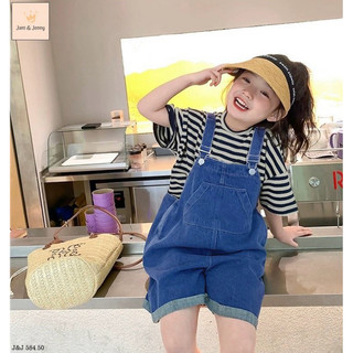 Set yếm bé gái áo kẻ jam