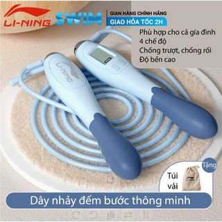 Dây nhảy li-ning đếm bước tặng túi đựng dây nhảy lining dây nhảy đếm bước li-ning dây tập
