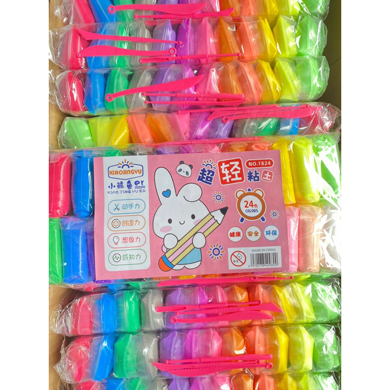 Đất Nặn Tự Khô 24 Màu