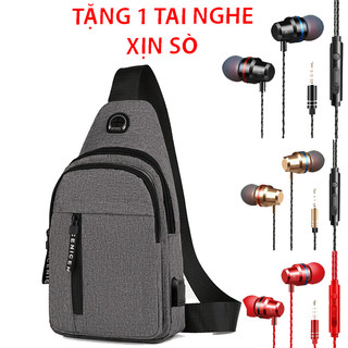  {Được Kiểm Tra Hàng} Túi đeo chéo nam mini nhỏ gọn