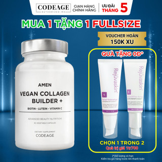 Viên uống Amen Vegan Collagen CodeAge thuần chay giúp da sáng, đều màu ngăn ngừa lão hóa 30 viên - Codeage Authorized MH