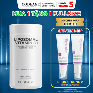 Viên uống CodeAge Liposomal Vitamin C tăng cường miễn dịch 180 viên - Codeage Authorized MH