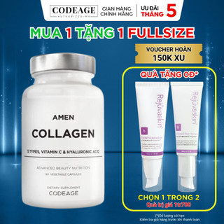 Viên uống Amen Collagen Codeage hỗ trợ da căng bóng, đàn hồi, mờ nám tàn nhang, đẩy lùi lão hóa 90 viên