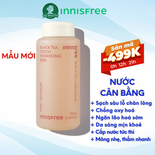 Nước hoa hồng chống lão hóa innisfree phục hồi da trà đen Black Tea Youth Enhancing Skin 150 ml