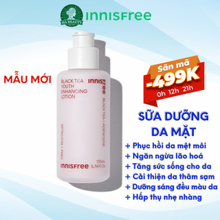 Sữa dưỡng ẩm chống lão hóa innisfree sáng da trà đen Black Tea Youth Enhancing Lotion 120 ml