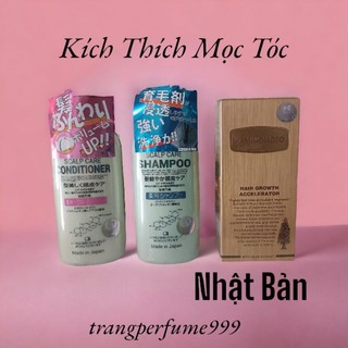 (Ảnh Thật) Combo 3 món Kích thích Mọc Tóc Nhật Kaminomoto