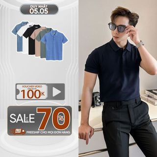 Áo polo nam trơn Polido vải cotton mềm mịn thoáng mát màu sắc trung tính kiểu dáng slimfit thời trang nam