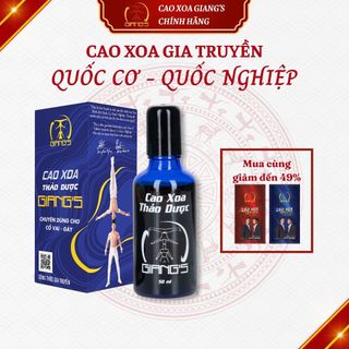 Cao Xoa Bóp Thảo Dược GIANG'S Giảm Đau Cổ-Vai-Gáy Gia Truyền Quốc Cơ Quốc Nghiệp Chai 50ml