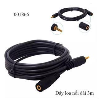 Dây nối dài tai nghe hoặc loa chiều dài 3m( 1 đầu âm, 1 đầu dương)