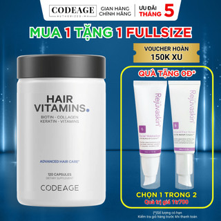 Viên uống kích thích mọc tóc CodeAge Hair Vitamins 120 viên - CodeAge Authorized MH