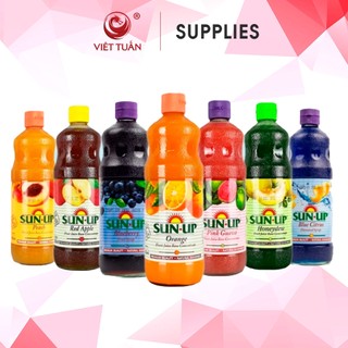 Sunup trái cây các vị chai 850ml