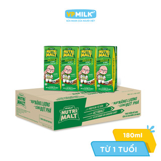 Sữa ca cao mầm lúa mạch đen VPMilk Nutrimalt 180ml (thùng 48 hộp)